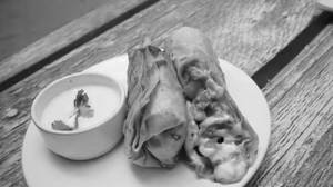 Chicken Makhni With Cheese wrap