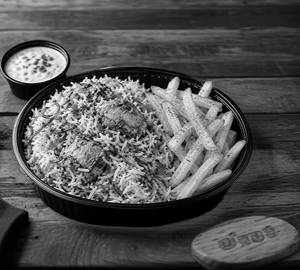 Chicken Handi Biryani + Crispy Fries Combo