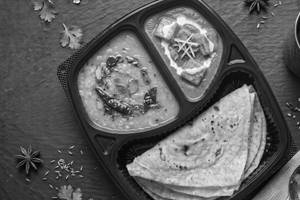 Dal Tadka + Paneer Lababdar Meal With 2 Rumali Roti
