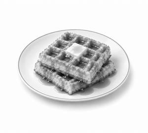Golden Buttermilk Waffle-Butter, & Syrup