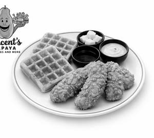 Golden Buttermilk Waffles - Fried Chicken & Syrup