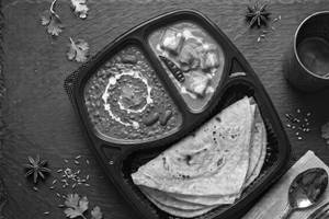 Dal Makhani + Paneer Butter Masala Meal With 2 Rumali Roti