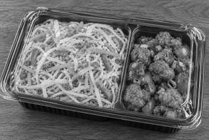 Veg Noodles With chilli Gobi