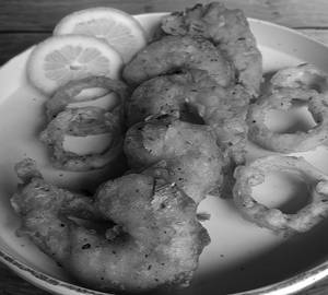 Crispy prawns