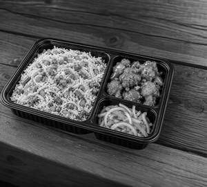 Veg Fried Rice with Chilli Gobi