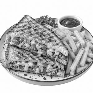 Cheese Sandwich With Fries