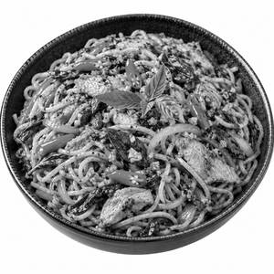 Chilli Garlic Thai Basil Noodles (Chicken)