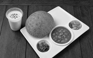 Desi Ghee Puri Sabji 1 Pc + Lassi 1 Glass