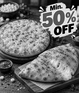 Golden Corn Pizza + Cheese Calzone