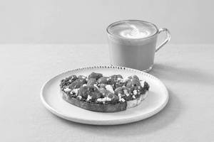 Roasted Tomato & Feta Sourdough + Choice of Beverage
