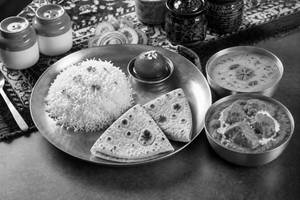Butter Chicken Roti And Rice Meal