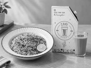 Kadak Chai (250 Ml) With Indori Poha