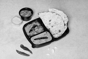 Dal Tadka, Choice Of Bread, Chutney, Masala Pyaaz