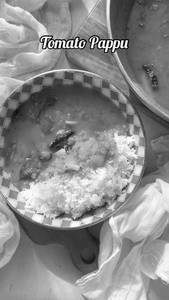Rice With Tomato Pappu
