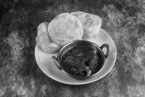 Luchi(4pcs)+mutton Kasha