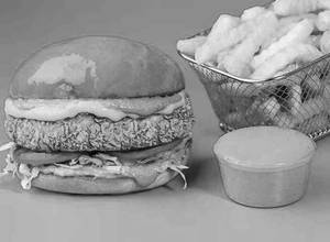 Nino Veggie Burger + Crinkle Cut Fries