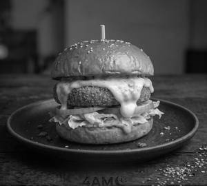 Midnight Cheese Melt Burger