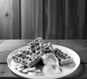 Banana Caramel Waffle