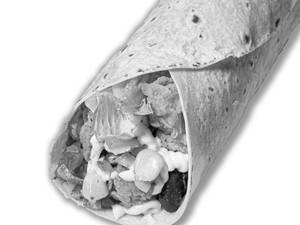 Crispy Peri Peri Chicken Burrito Wrap