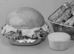 Spicy Buffalo Chicken Burger + Peri Peri Crinkle Fries