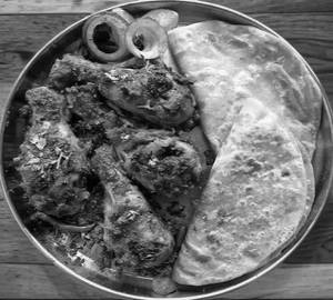 Tawa Roti With Chicken