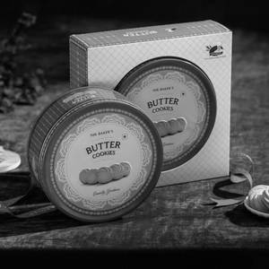 Butter Cookies[Tin round box] [300 grams ]