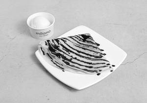 Crepe + Choice of sauce + Scoop of gelato