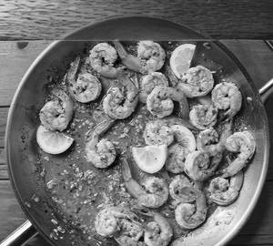 Pepper Lemon Prawns Dry