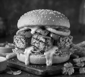 Paneer tikka burger