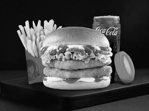 Double Patty Classic Veggie Burger Combo