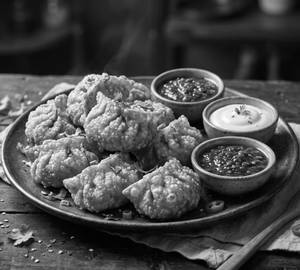 Veg fried momos