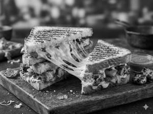 Paneer Tikka Cheesy Sandwich