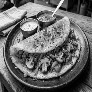 Mashroom Masala Dosa