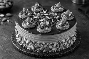Choco Almond Cool Cake (1 Kg) (eggless)