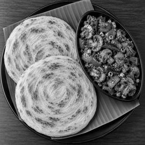 2 Parotta with Mushroom Pepper Masala 250ml