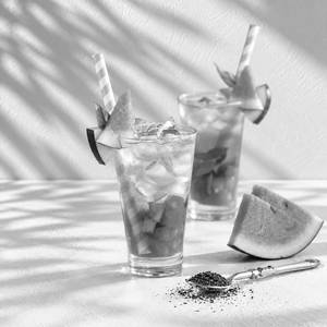 Watermelon & Basil Iced Tea