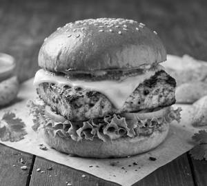 Paneer tikka cheese burger