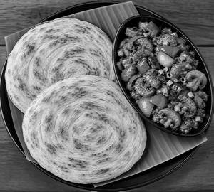 2 Parotta with chilli mushroom 250ml
