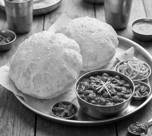 Delhi style chhole bhature