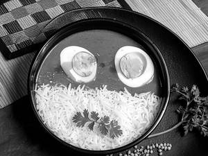 Egg Curry Rice Bowl