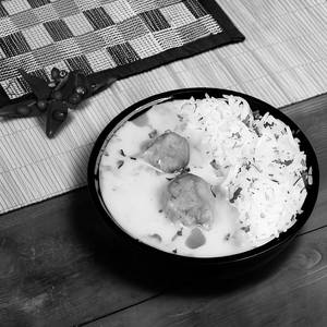 Kadhi Pakora Rice Bowl