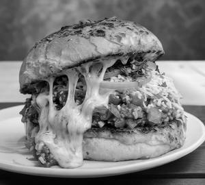 Desi masala cheesy burger