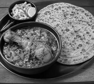 2 Piece Chicken Leg Masala with 2 paratha