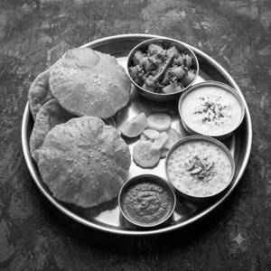 Navratri Special Puri Bhaji Thali