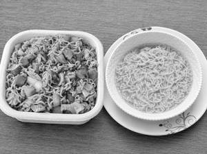 Plain Maggi and Vegetable Cheese Maggi