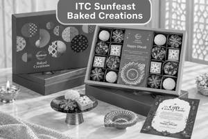Assorted Truffles & Fusion Mithai Gift Hamper (16 pcs & 2 Diyas)