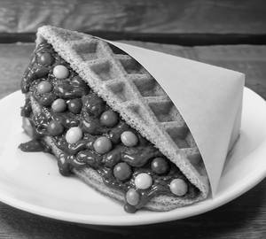 Gems rainbow waffle