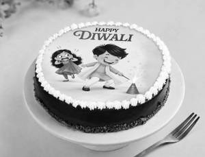 Diwali Special Truffle Poster Cake (500gm)