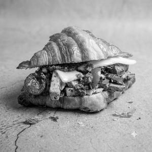 Thecha Paneer Croissant Sandwich