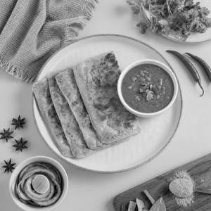 Desi Ghee Rajma with 2 Flaky Paratha Meal
